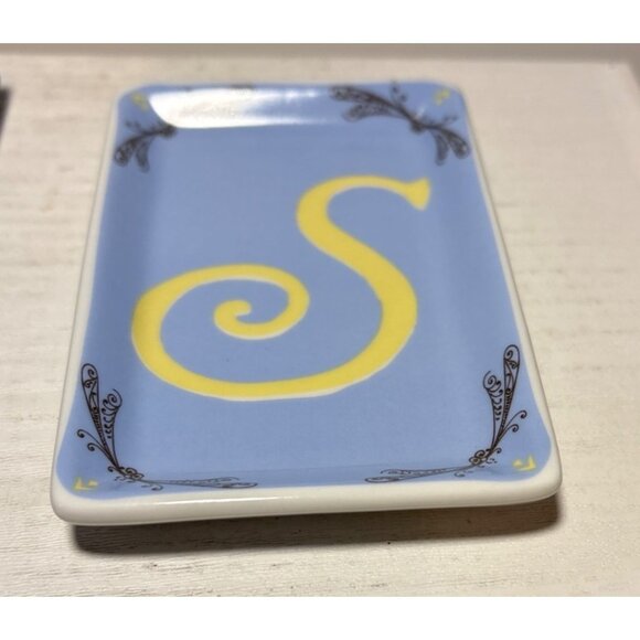 Rosanna Alphabet Studio Monogram "S" Small Tray With Original Box - Picture 3 of 10